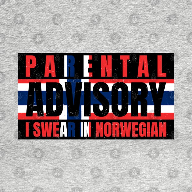 Parental Warning, I Swear in Norwegian by Family Heritage Gifts